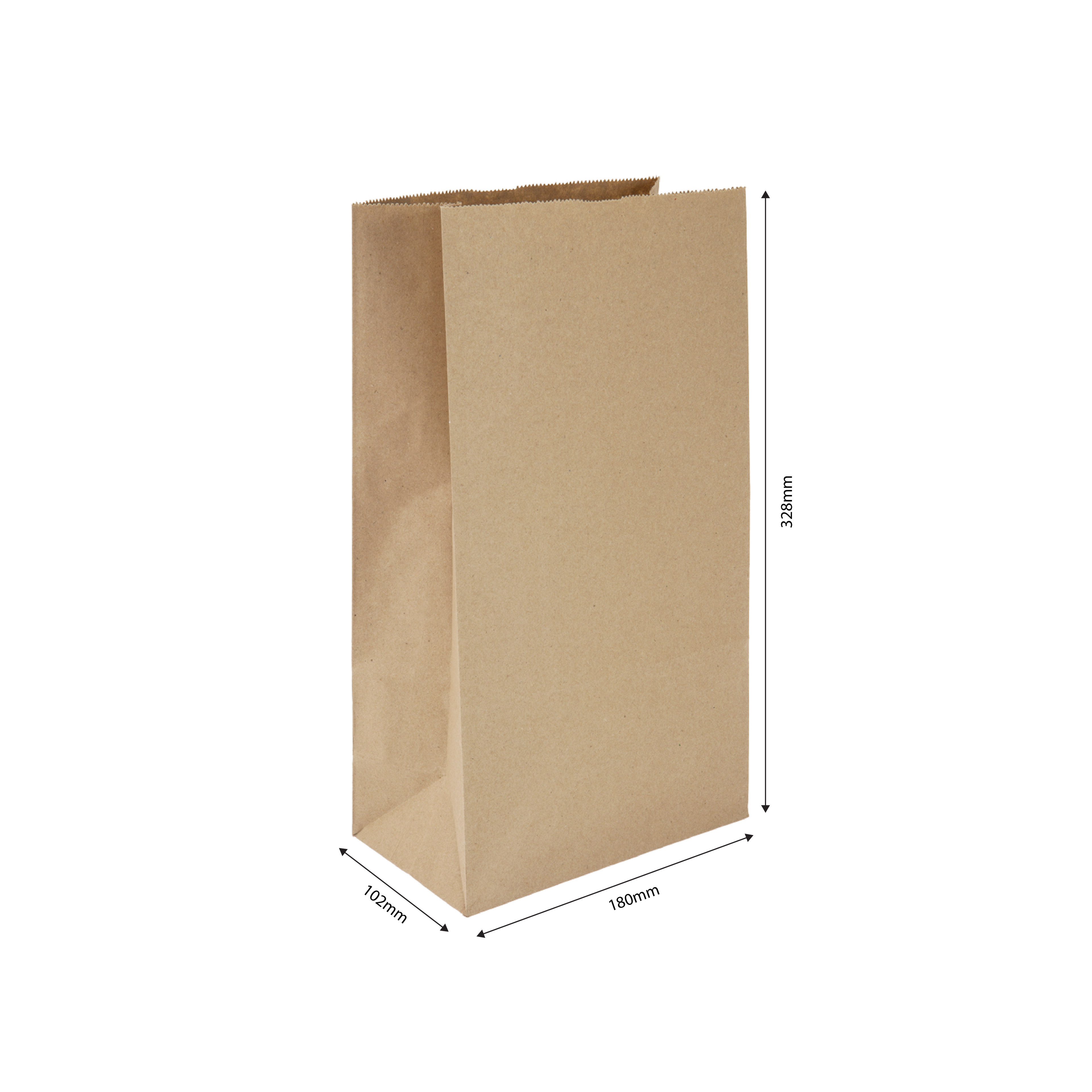 SO12 Kraft Takeaway Bag | 328x180mm