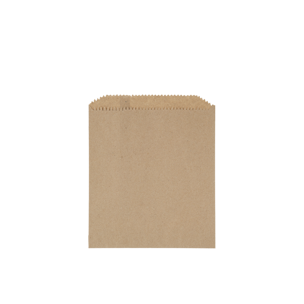 Kraft Greaseproof Flat Bag | 155x140mm