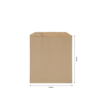 Kraft Greaseproof Flat Bag | 155x140mm