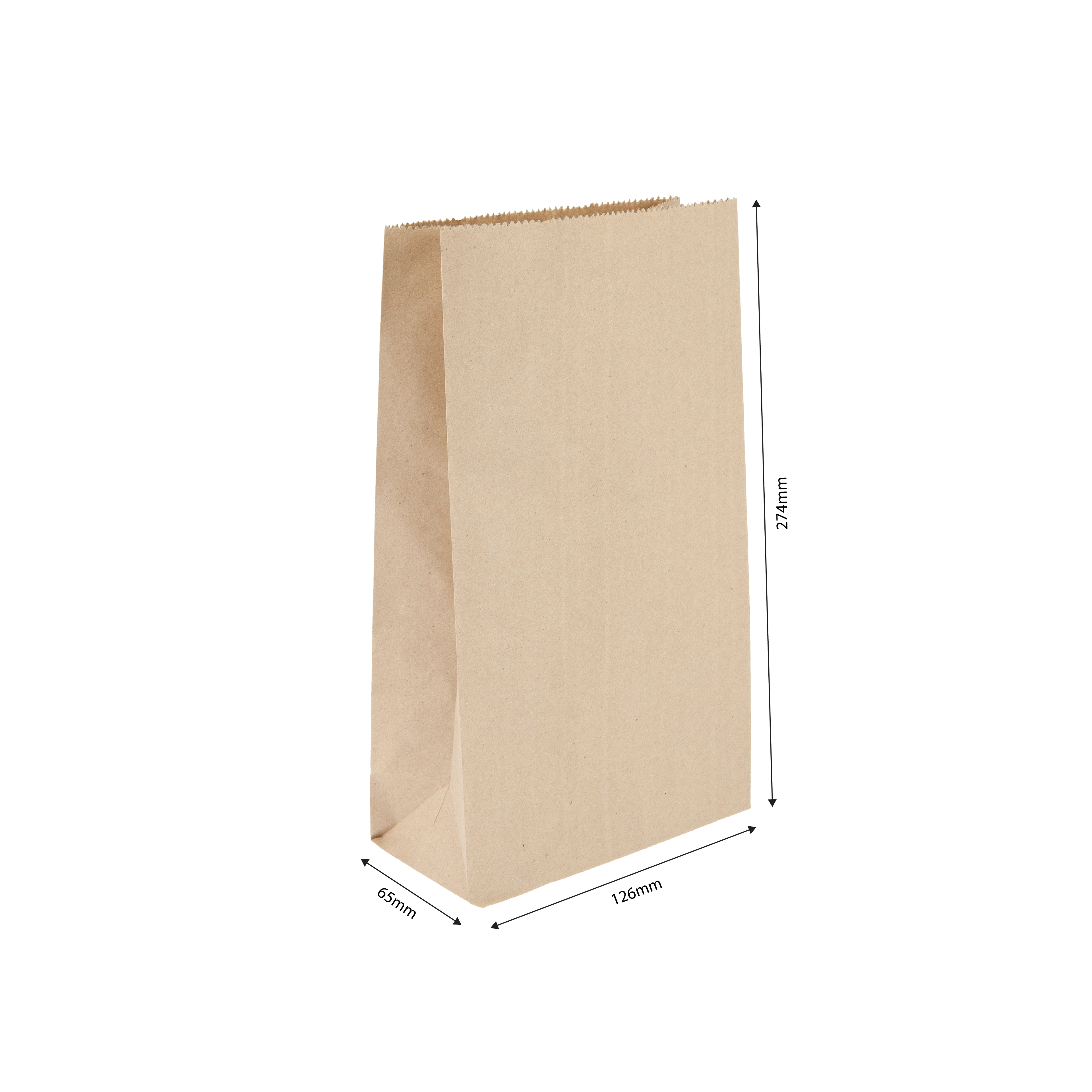 SO4 Kraft Takeaway Bag | 274x126mm