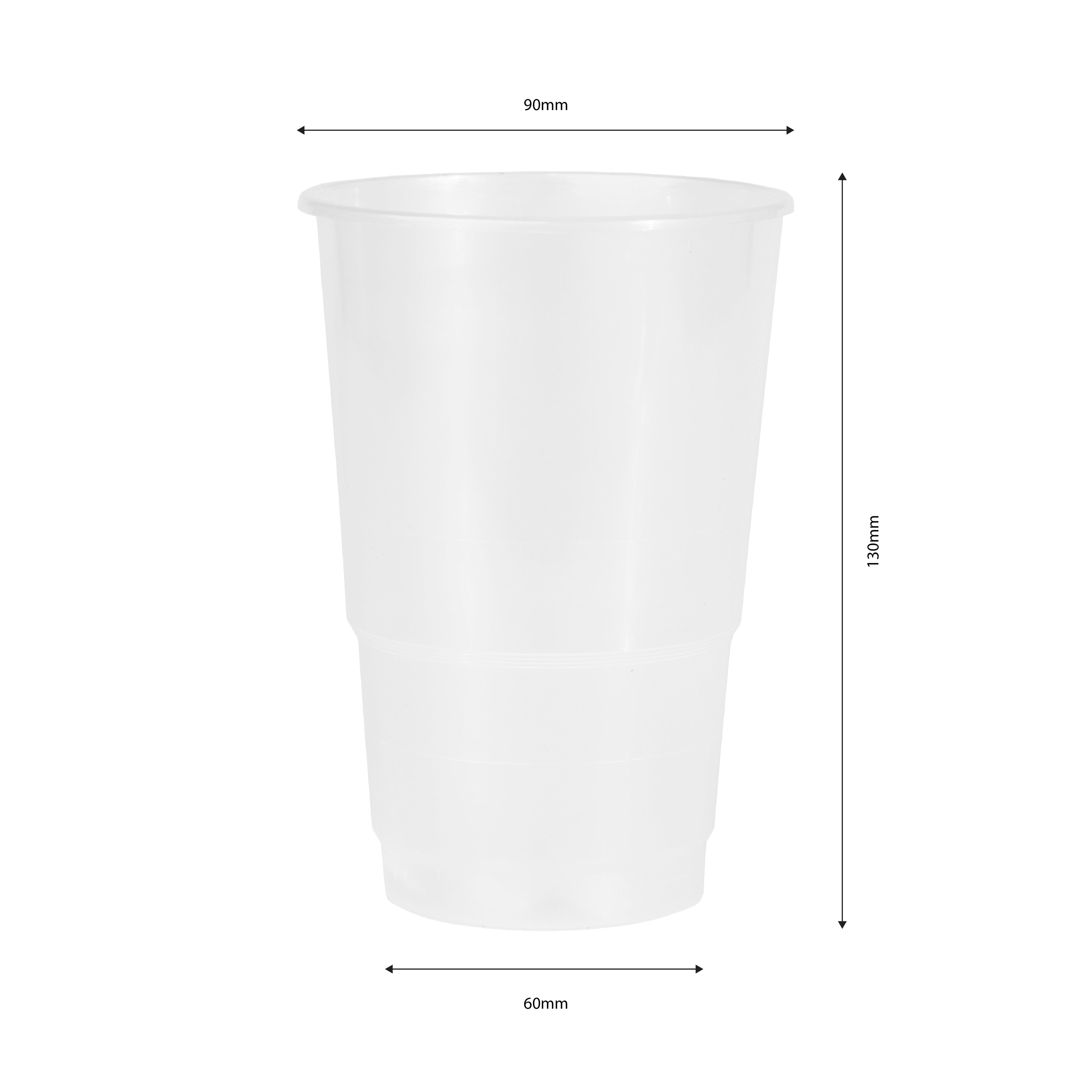 500ml Clear PP Beer Cup