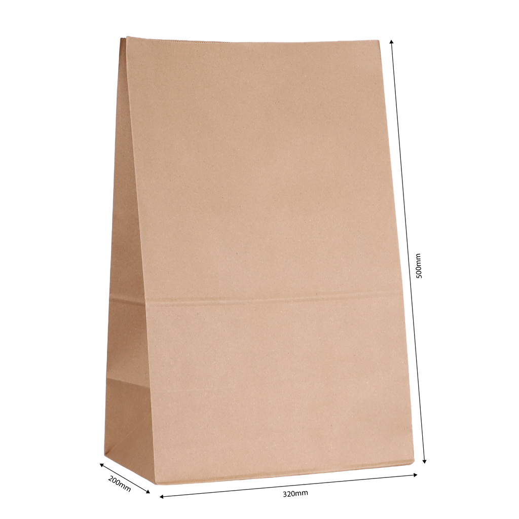 Jumbo Shopper Kraft Paper Bag | 500x320x200mm