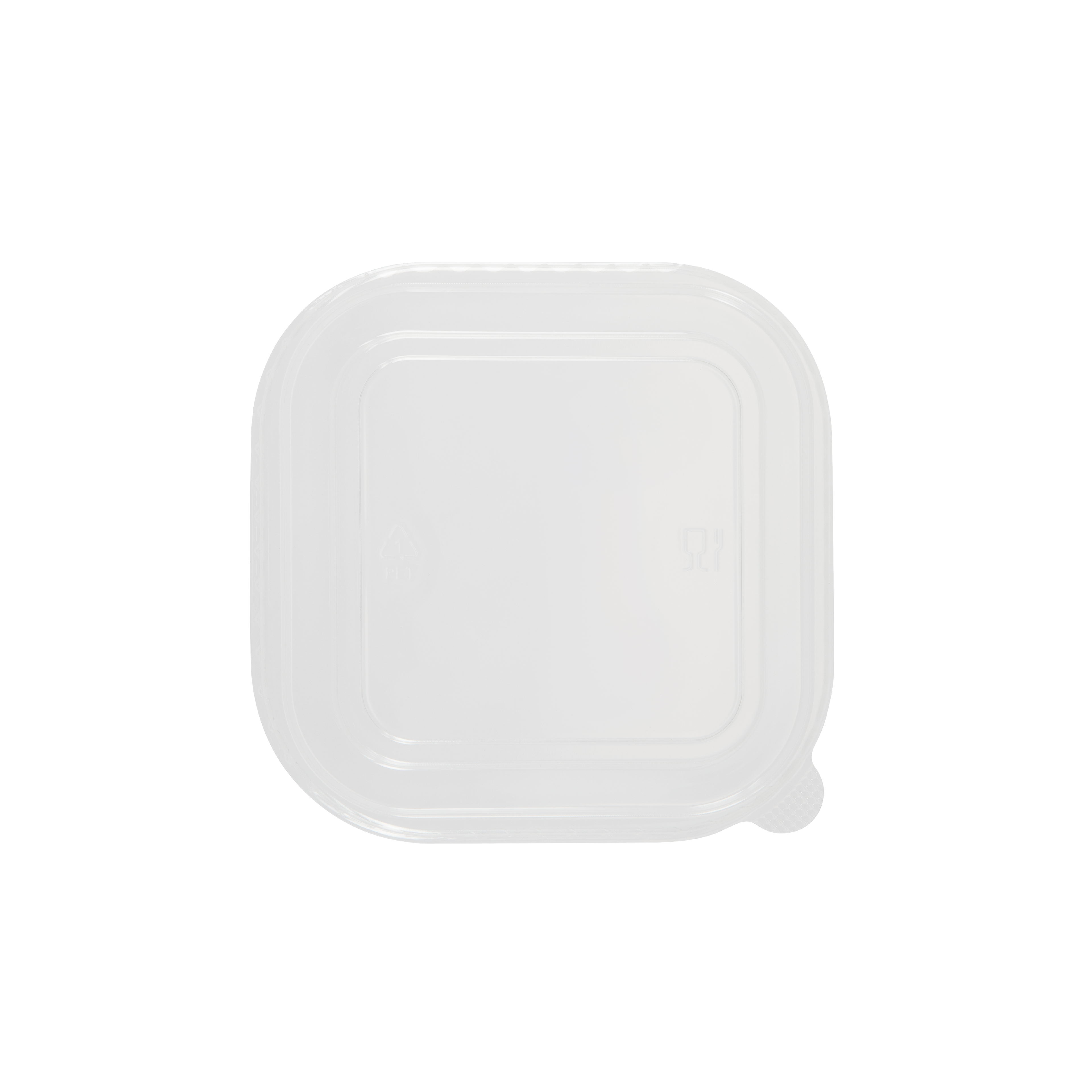Clear PET Square Salad Bowl Lid – 750 and 1000ml