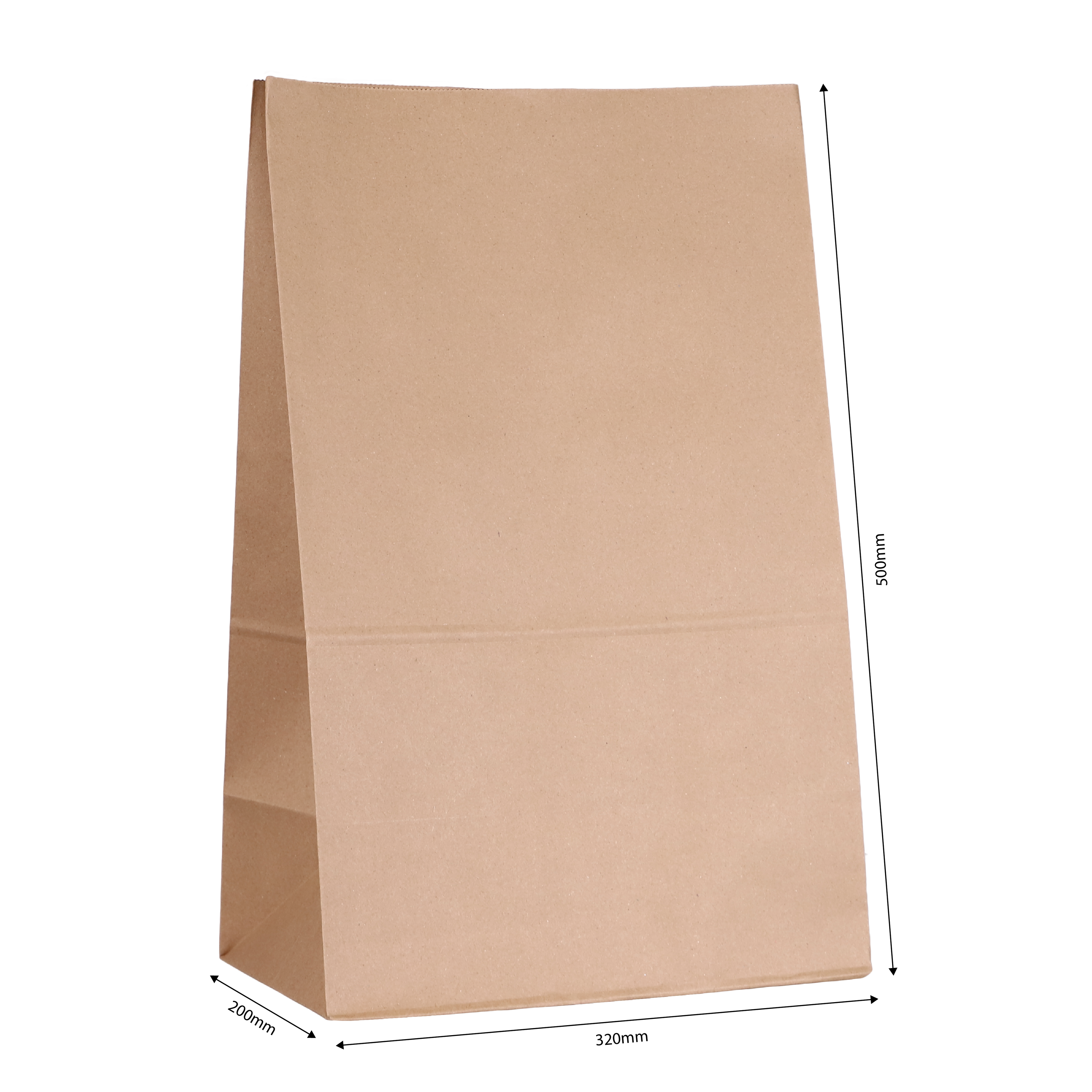 X Large Kraft Paper Bag | 500x320x200mm