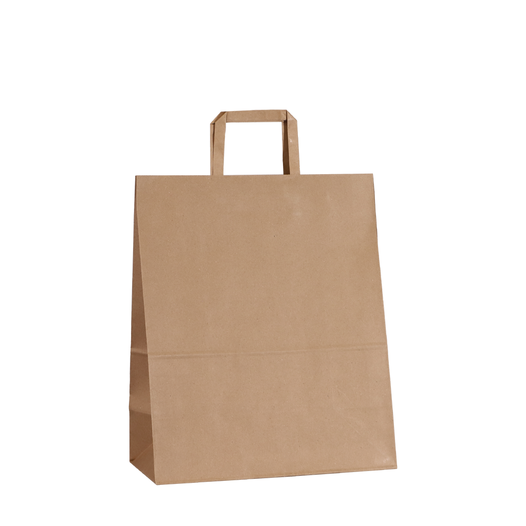 Large Kraft Paper Bag with Flat Handles