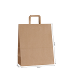 Large Kraft Paper Bag with Flat Handles