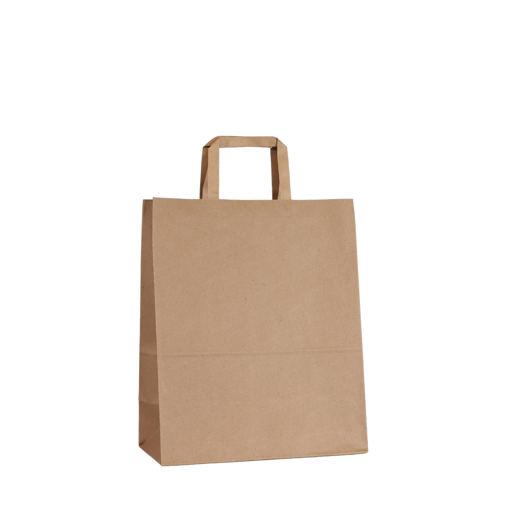 Medium Kraft Paper Bag with Flat Handles