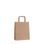 Small Kraft Paper Bag with Flat Handles