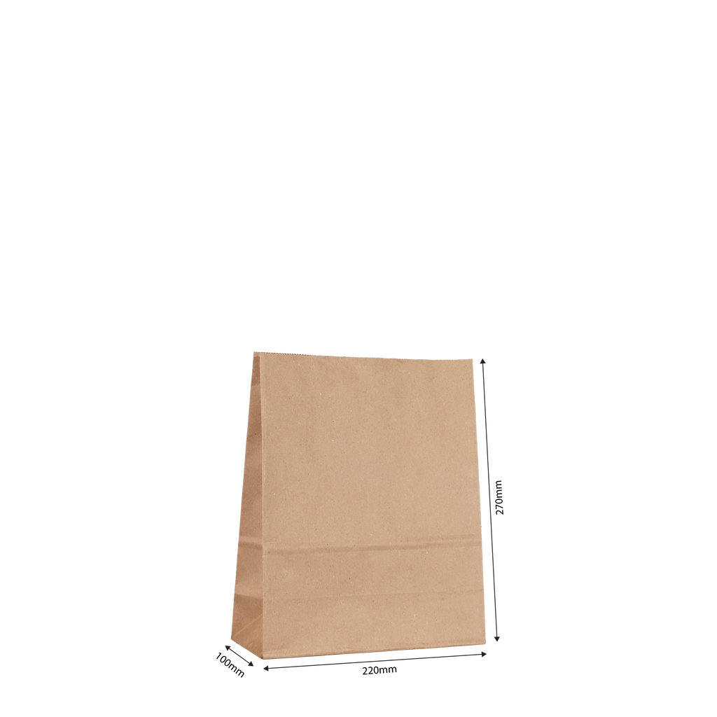 Small Kraft Paper Bag | 270x220x100mm