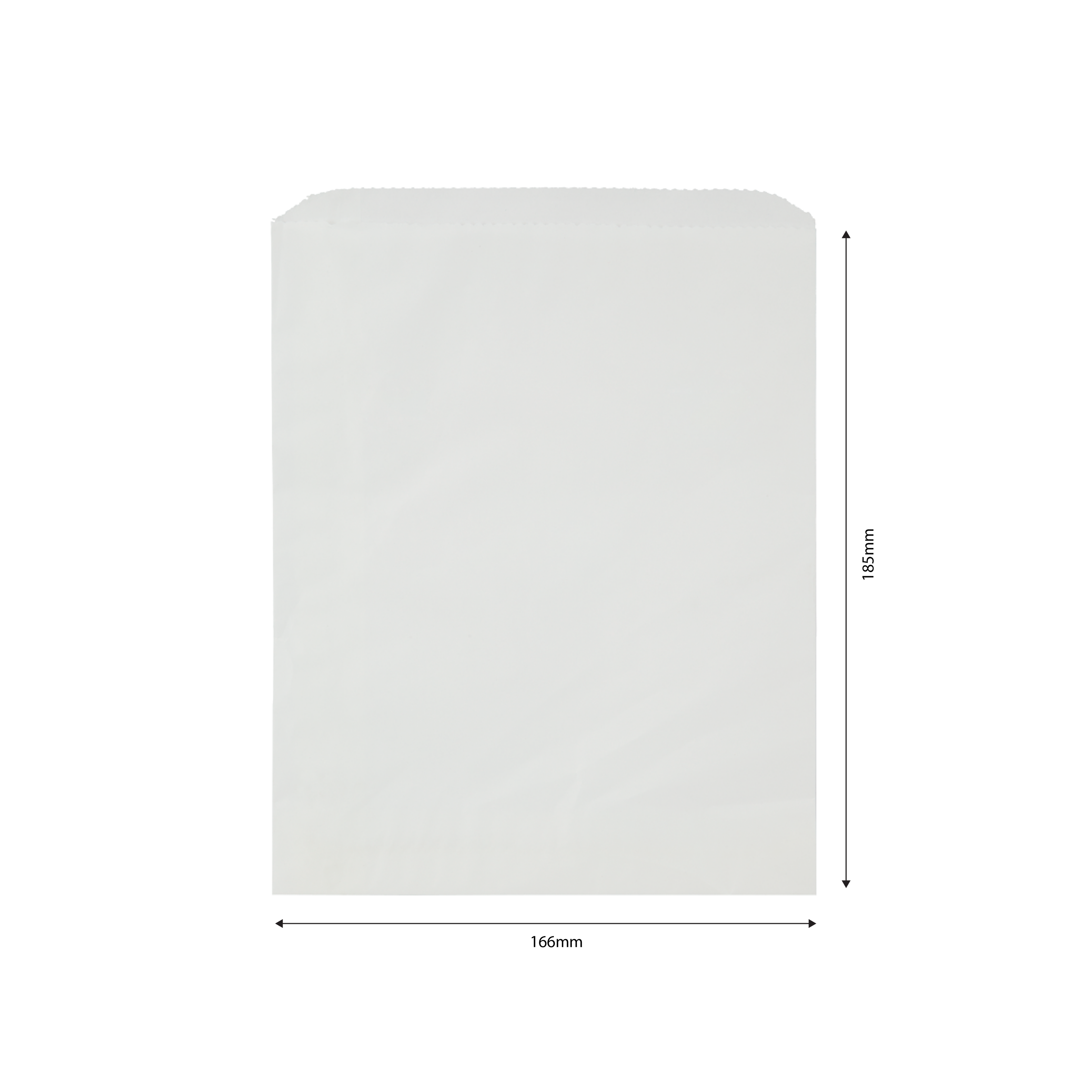 White Greaseproof Flat Bag | 185x166mm