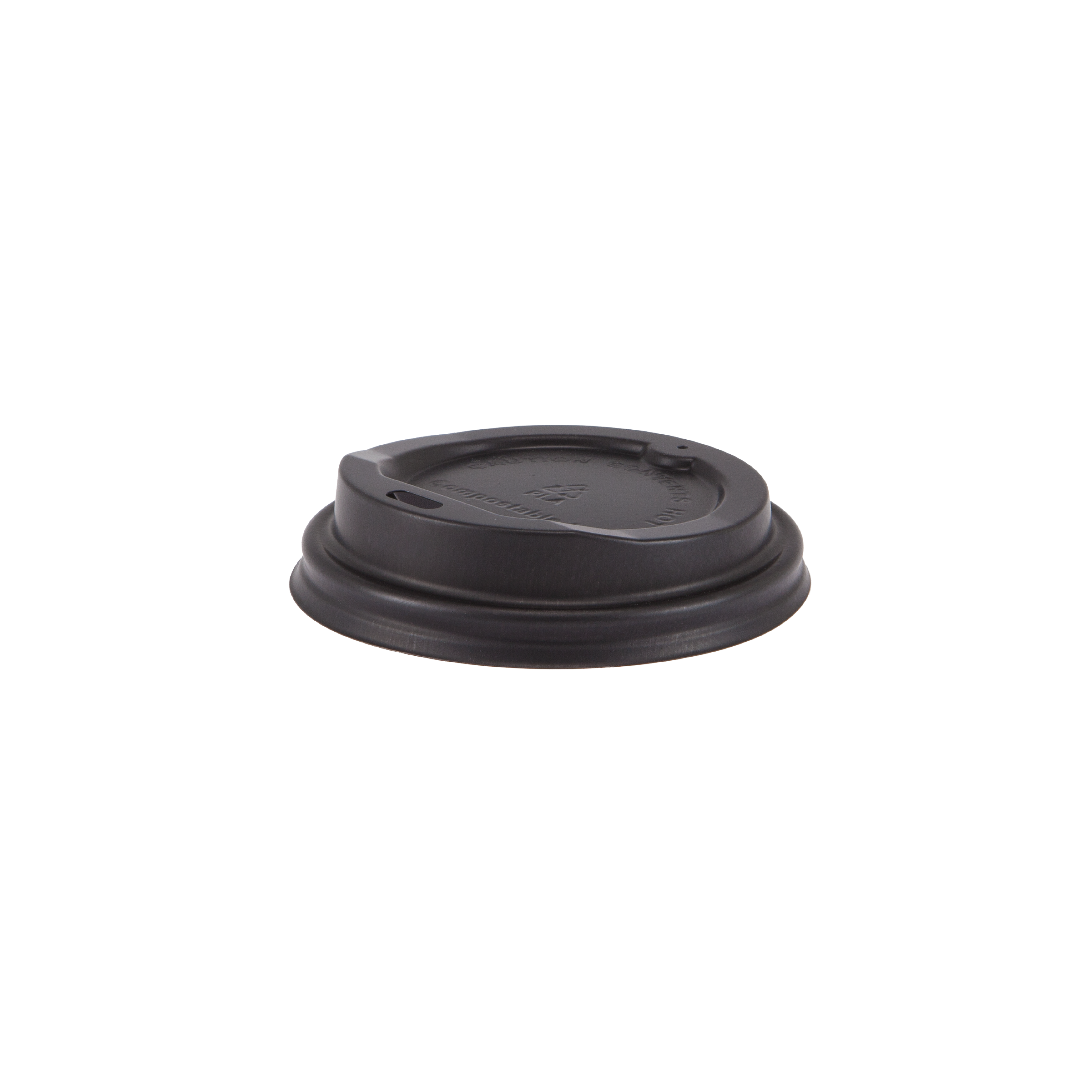 250ml Black Compostable Coffee Cup Lid