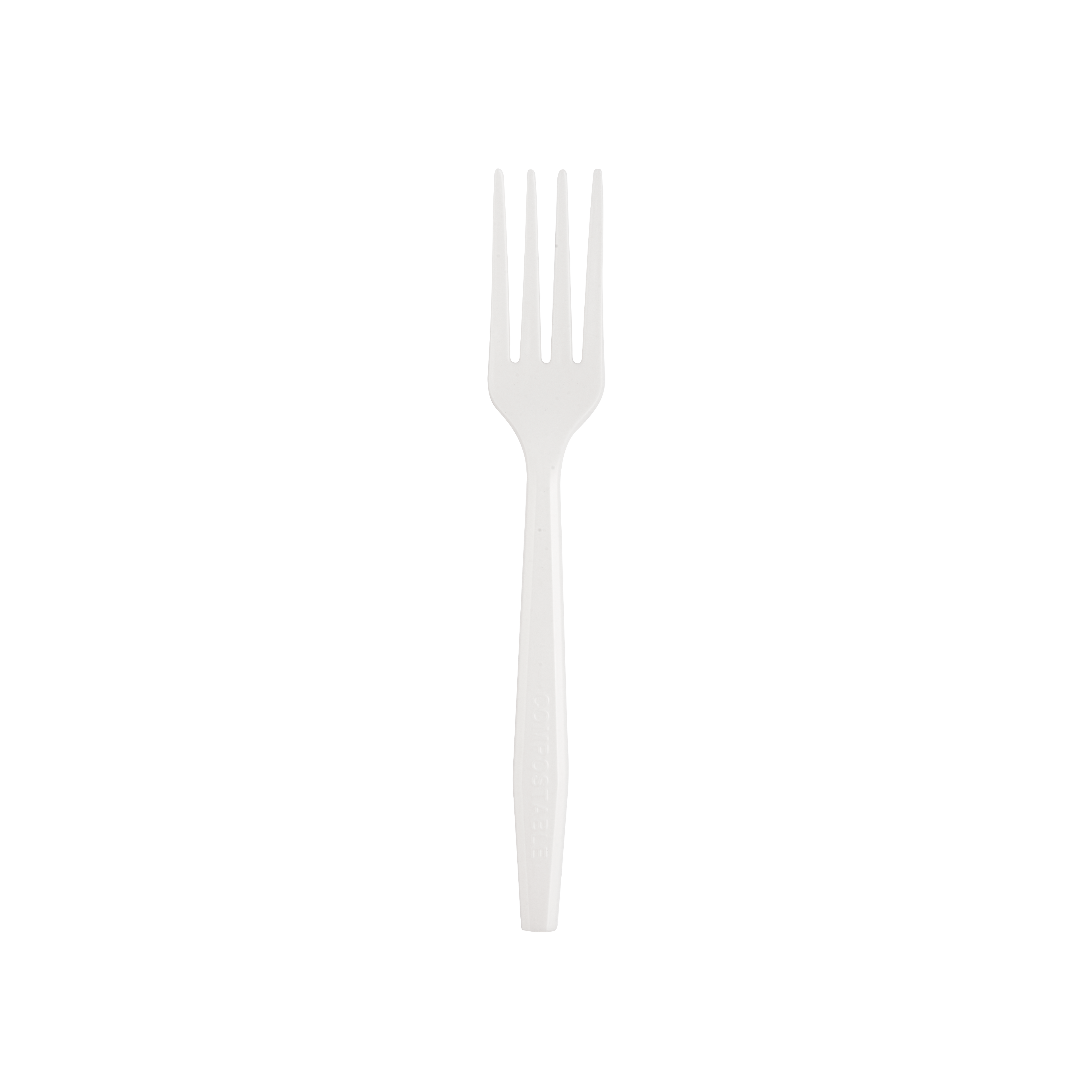 16cm White Compostable Fork