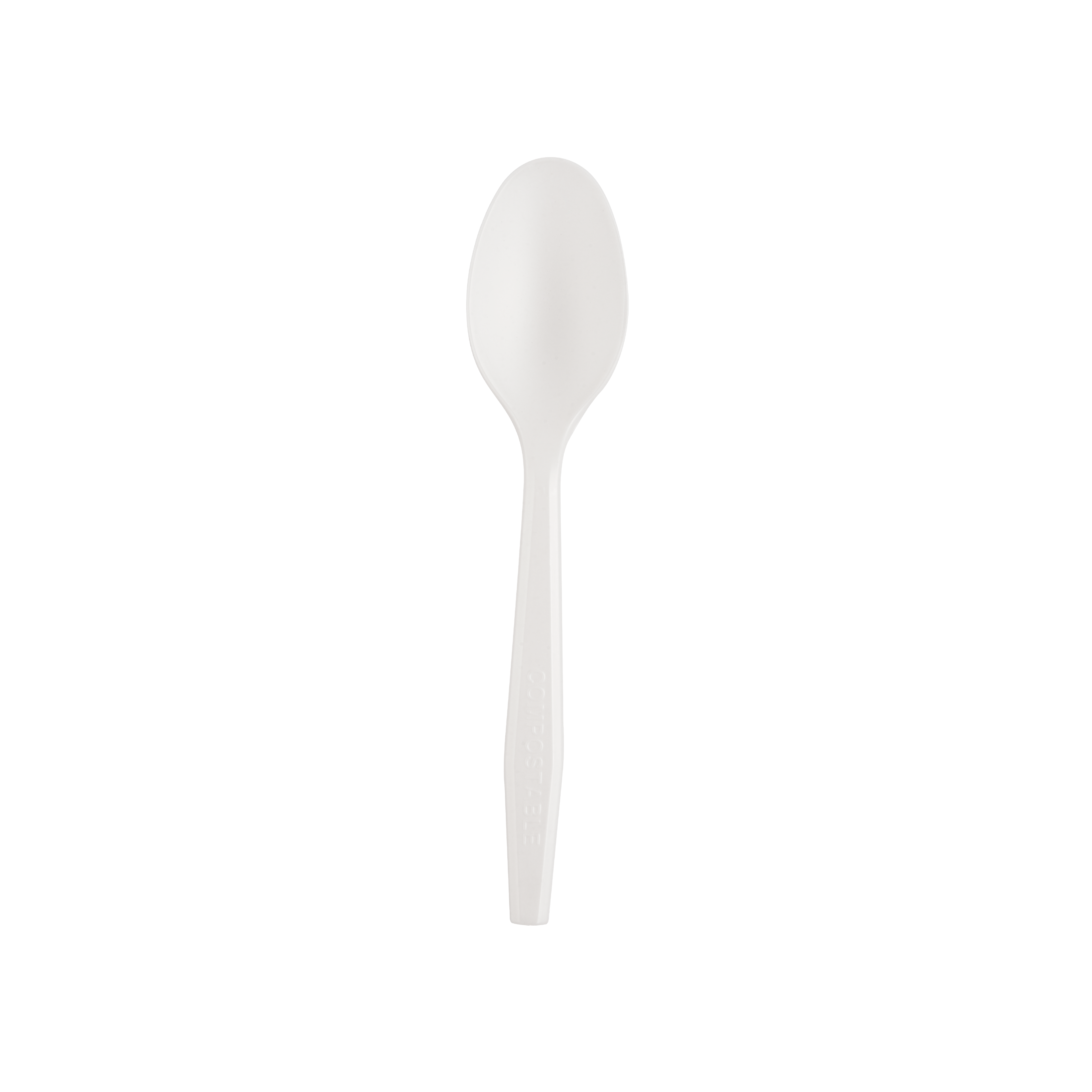 16cm White Compostable Spoon