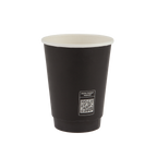 350ml Black Double Wall Coffee Cup