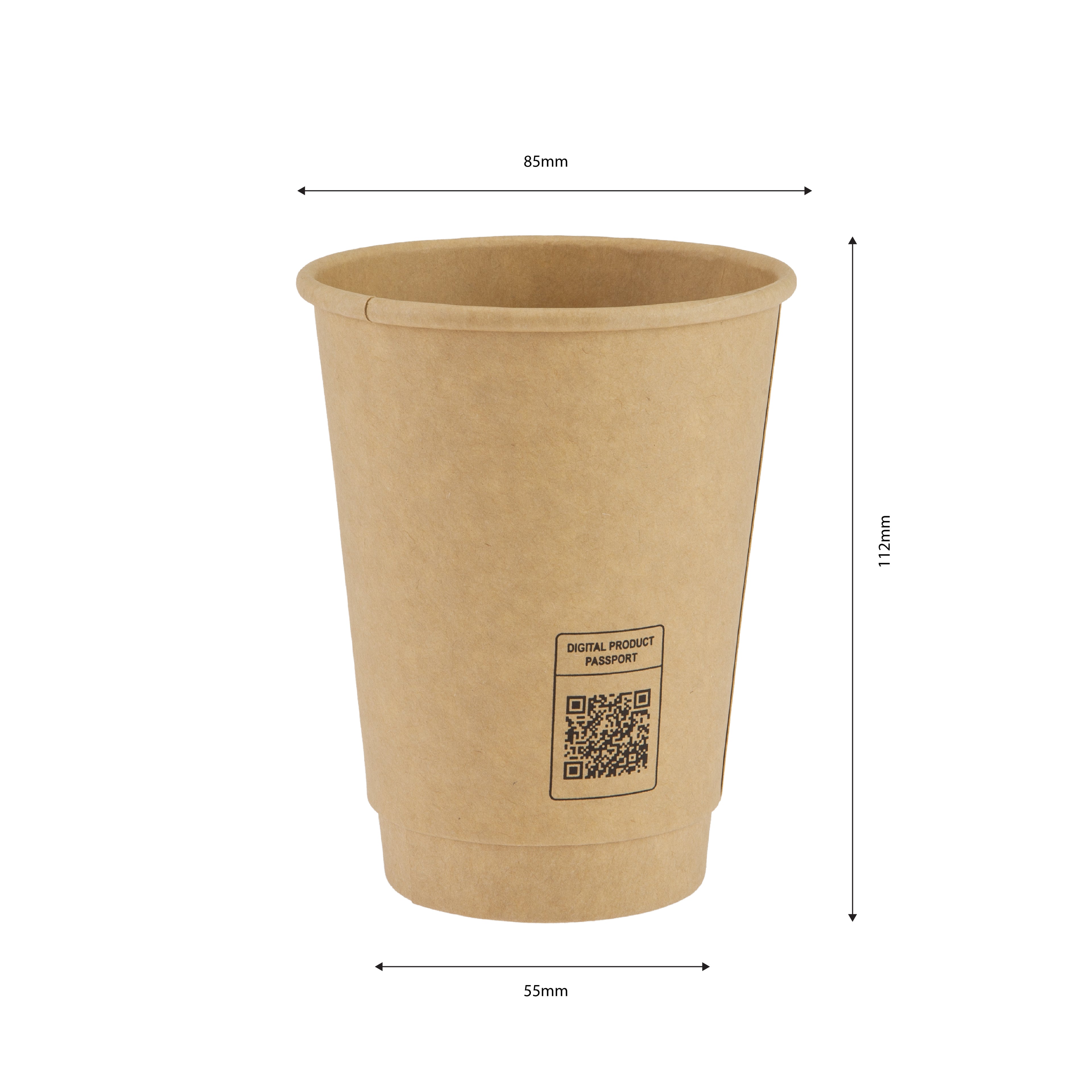 350ml Kraft Double Wall Coffee Cup