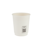 250ml White Double Wall Coffee Cup