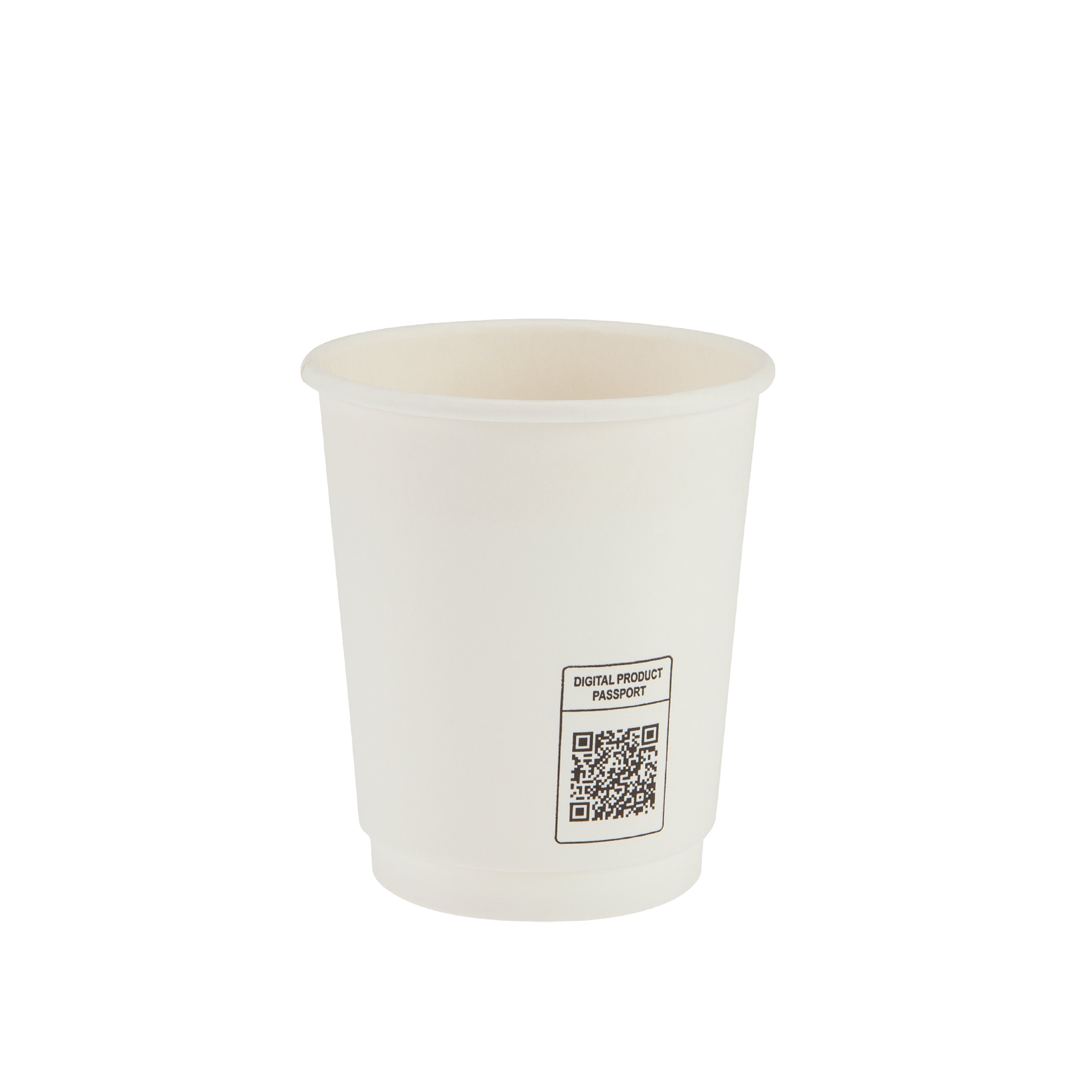 250ml White Double Wall Coffee Cup
