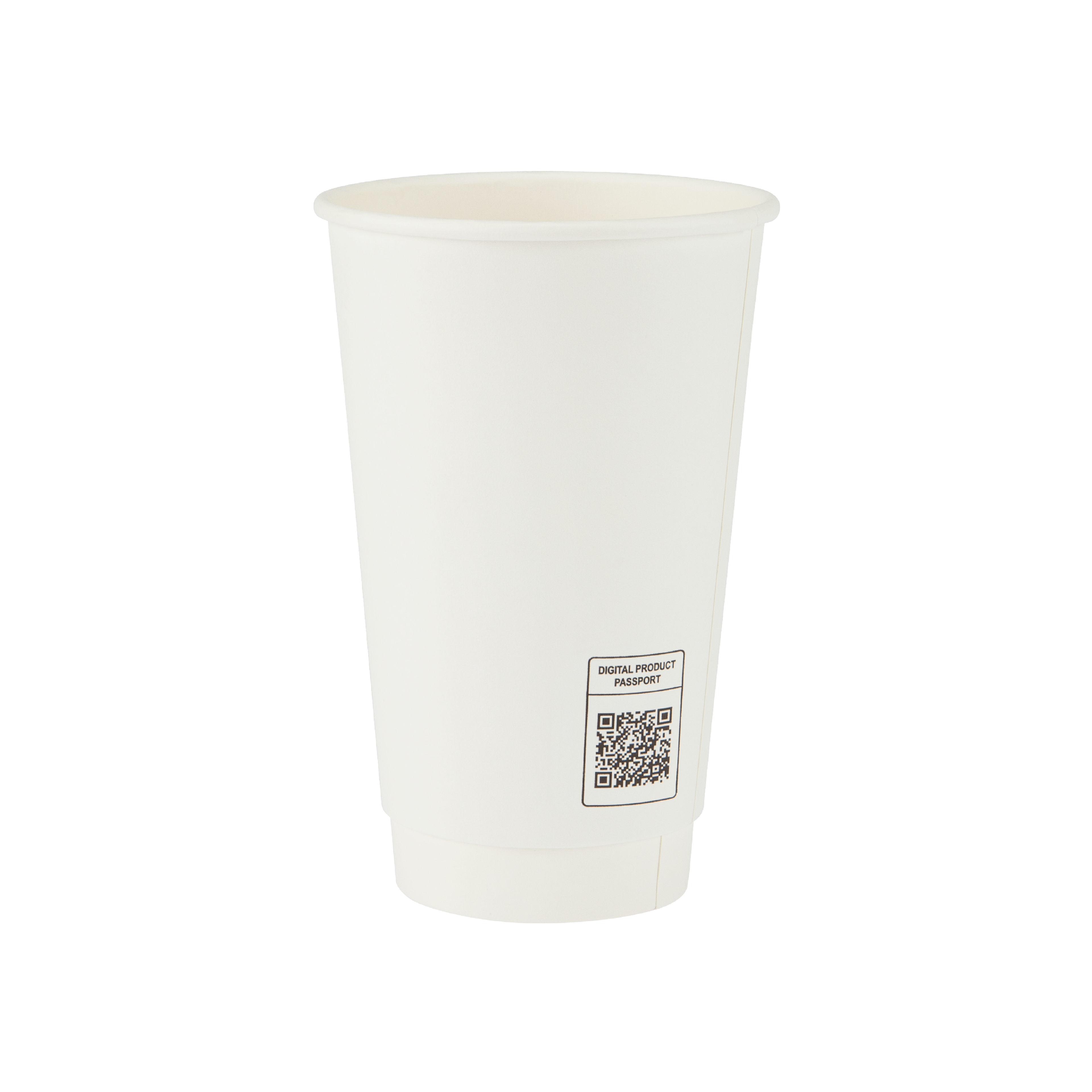 500ml White Double Wall Coffee Cup
