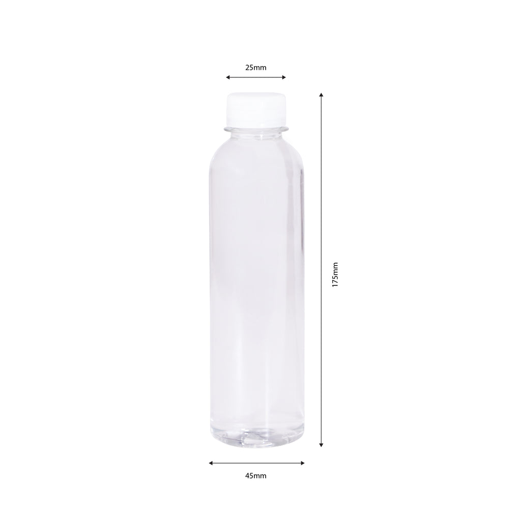 250ml rPET Juice Bottle and Lid Combo