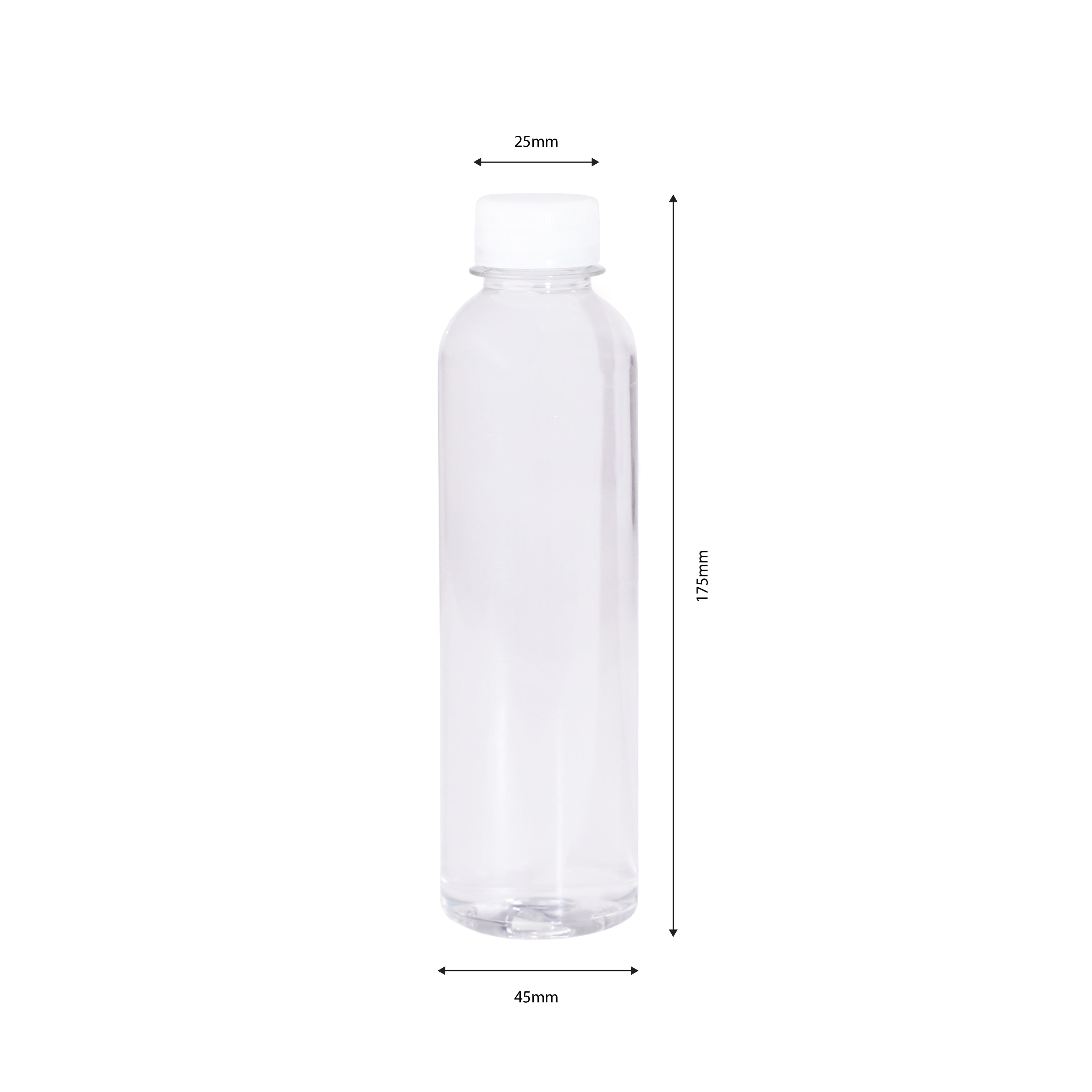 250ml rPET Juice Bottle and Lid Combo
