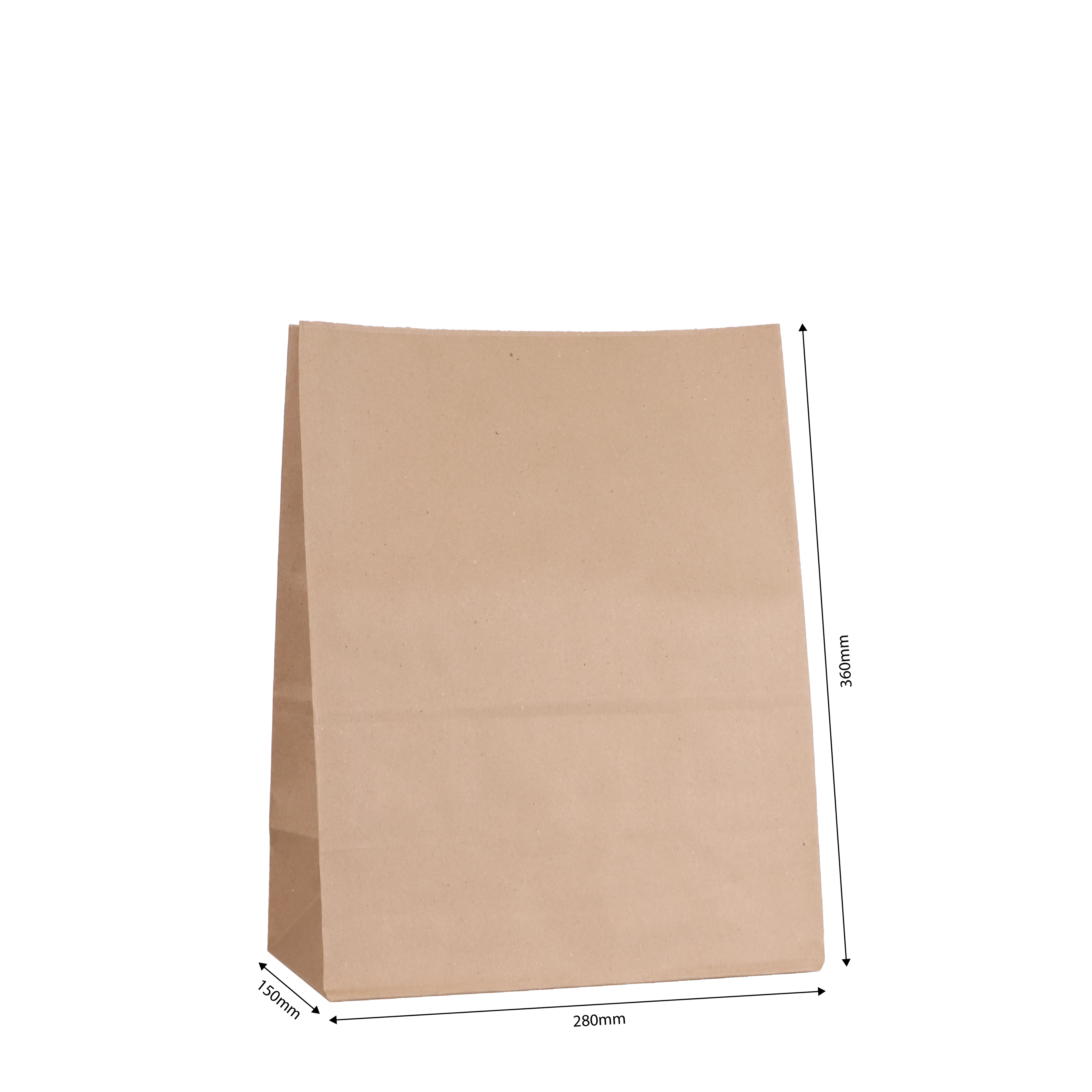 Maxi Kraft Paper Shopper Bag | 360x280x150mm