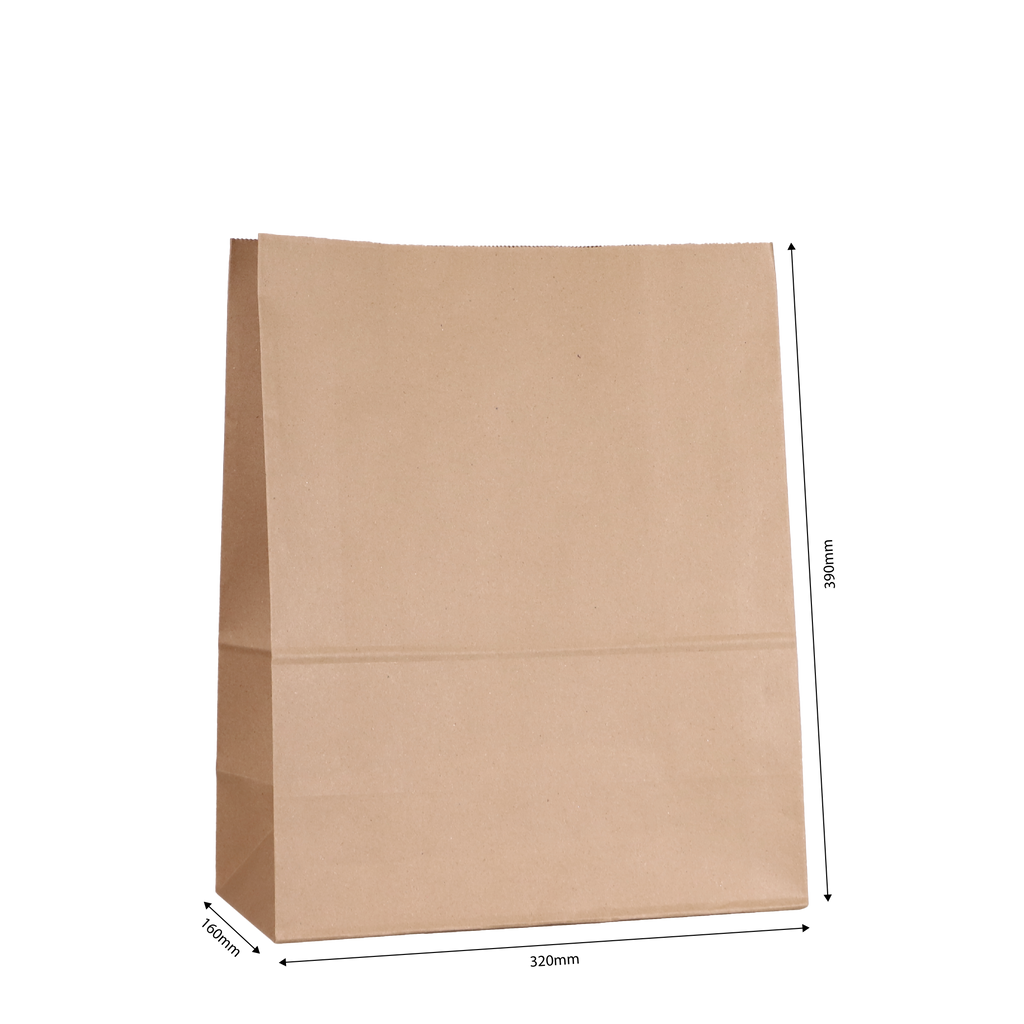 Midi Kraft Paper Shopper Bag | 390x320x160mm