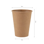 350ml Kraft Single Wall Coffee Cup
