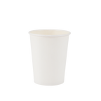 250ml White Single Wall Coffee Cup