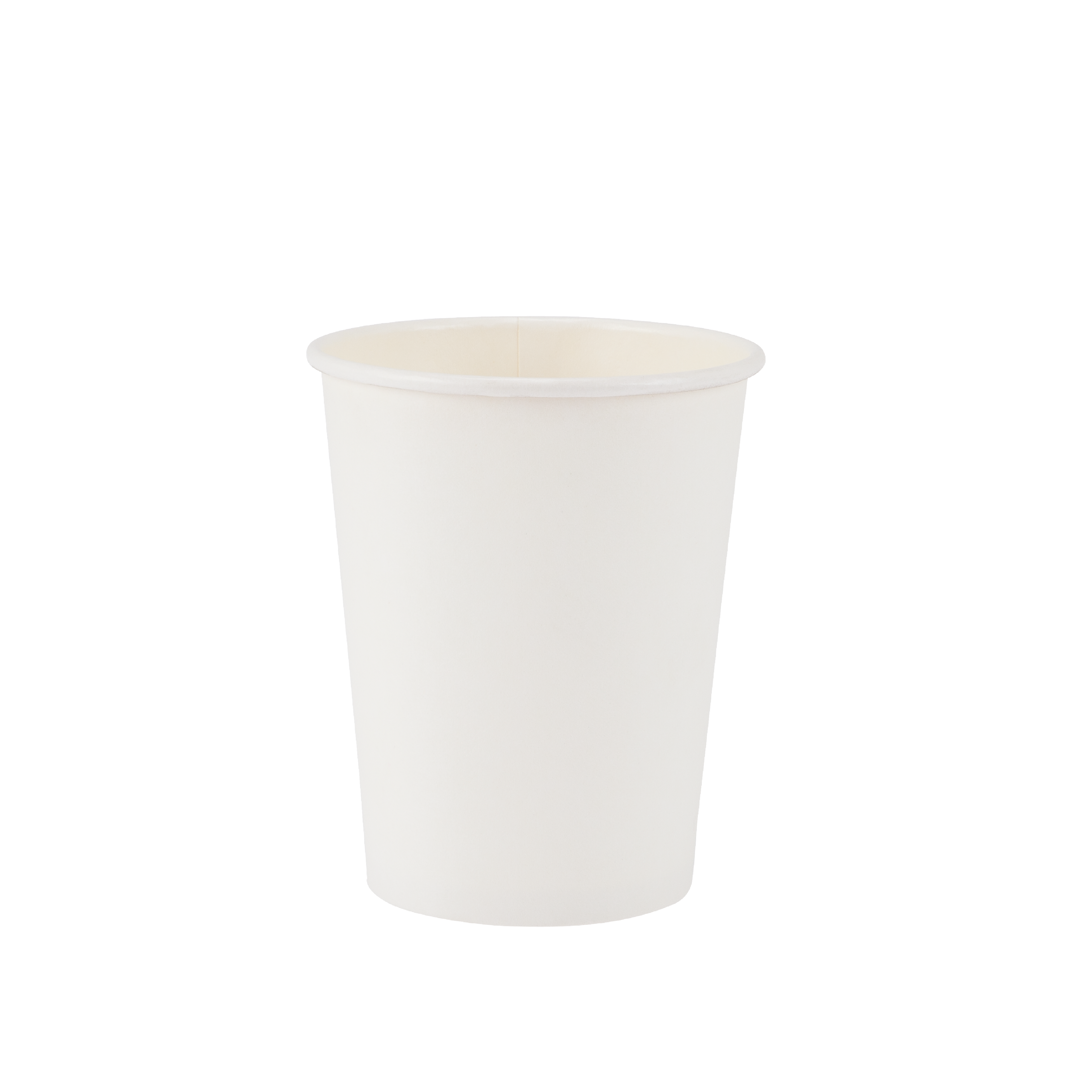 250ml White Single Wall Coffee Cup