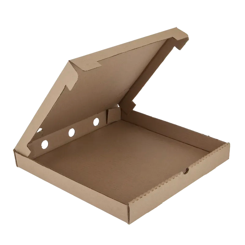Medium Kraft Corrugated Pizza Box 258mm