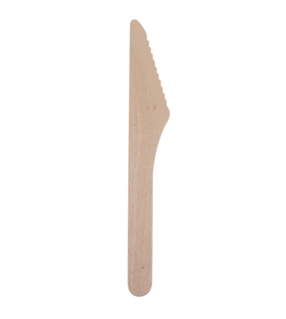 A 16cm light brown birchwood knife.