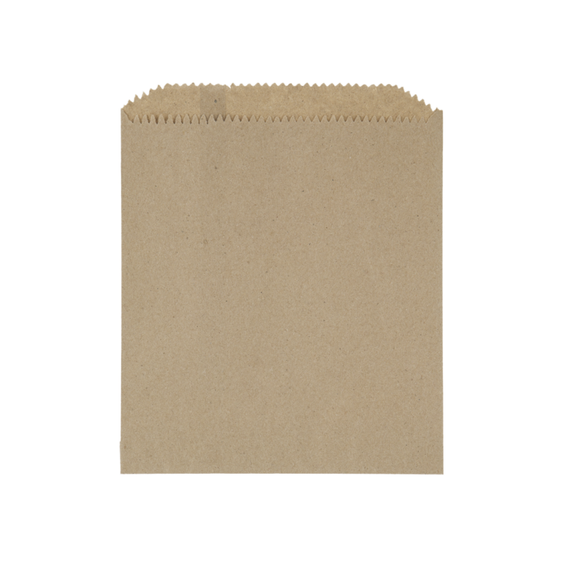 An eco-friendly Kraft greaseproof flat bag.